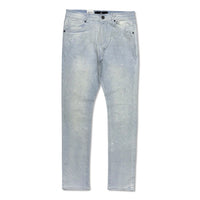 Focus Denim Men's Rhinestone Jeans - Light Blue