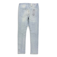 Focus Denim Men's Rhinestone Jeans - Light Blue