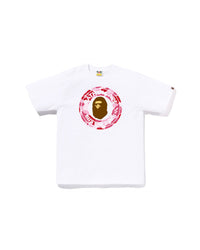 Bape Abc Camo Busy Works Tee White X Pink