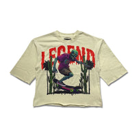 Kindred Men's Legend Skater Zombie Cropped Tee – Khaki