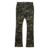Vicious Denim Embellished Stack Jeans – Camo