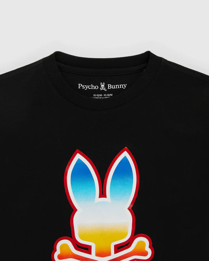 Psycho Bunny (Kids Black Graphic Tee)