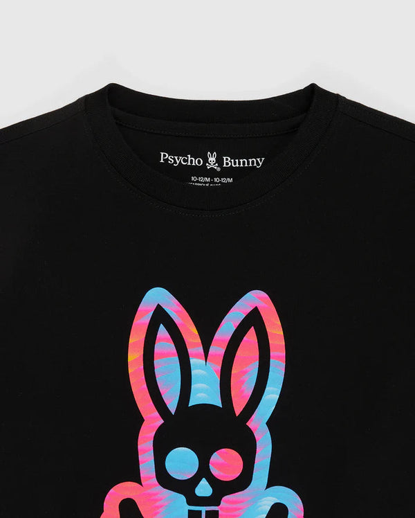 Psycho bunny (kids black montgomery graphic t-shirt)