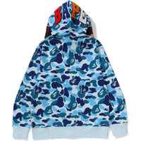 Bape Men’s Abc Camo 2nd Ape Full Zip Hoodie Blue