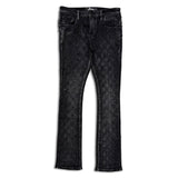 Vicious Denim Men's Stacked Embellished Jeans - Black Wash