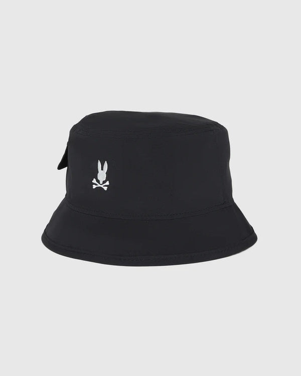 Psycho bunny (Men's black manvel emboridery bucket hat)