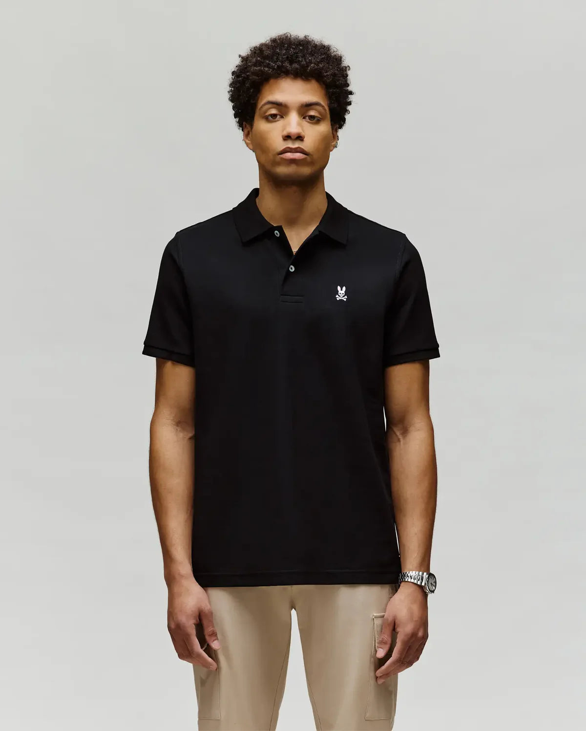 Psycho Bunny Men’s Classic Piqué Polo Shirt Black