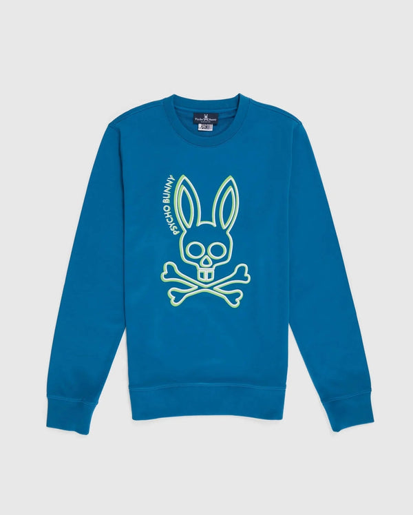 Psycho bunny (aegean sea men's gresham embroidered Bunny Sweater)