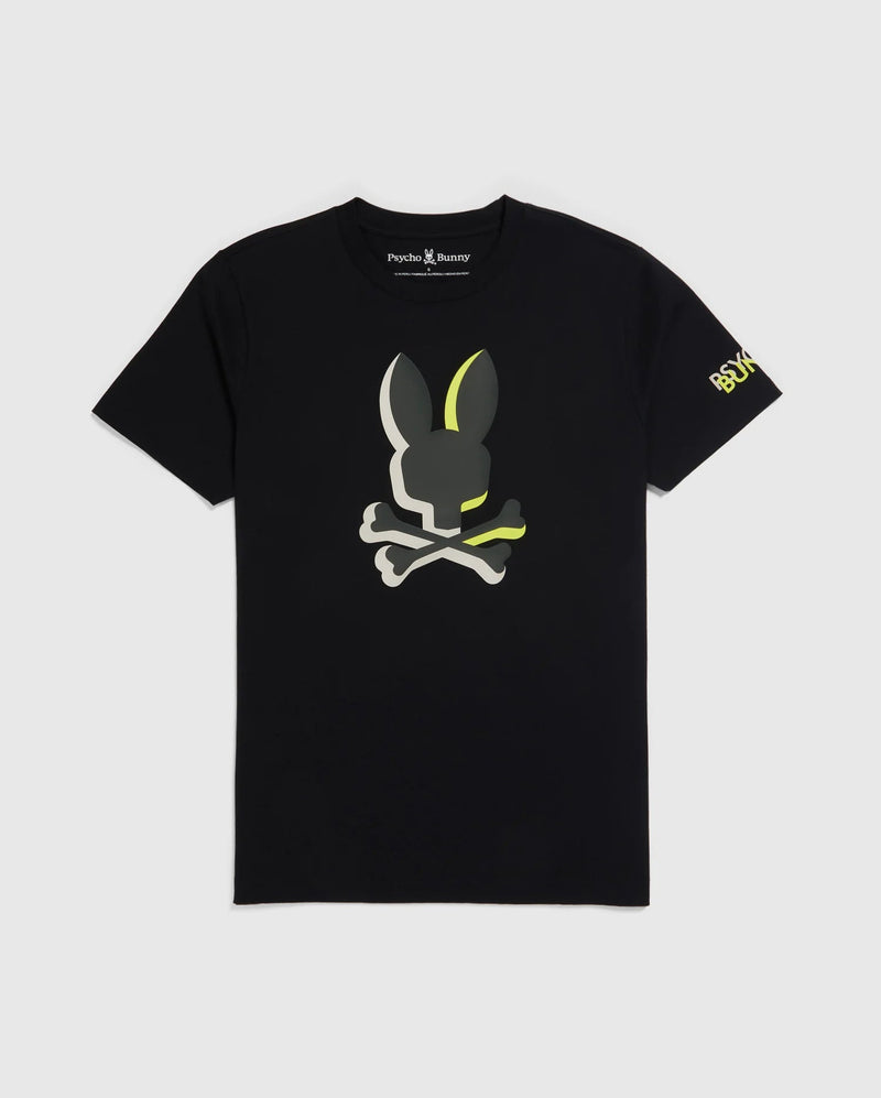 Psycho bunny (Men's black pattison graphic t-shirt)