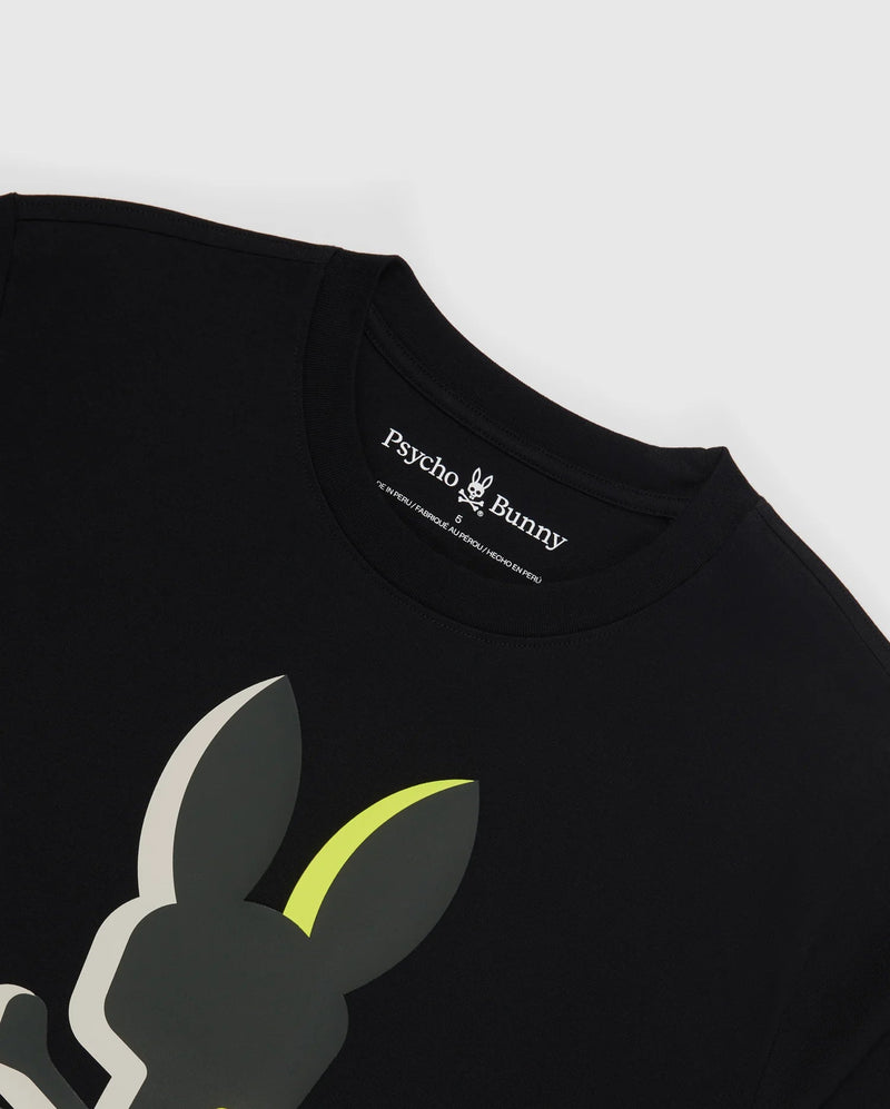 Psycho bunny (Men's black pattison graphic t-shirt)