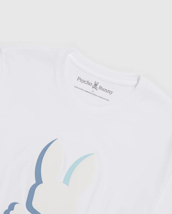 Psycho bunny (white Pattison graphic  t-shirt)