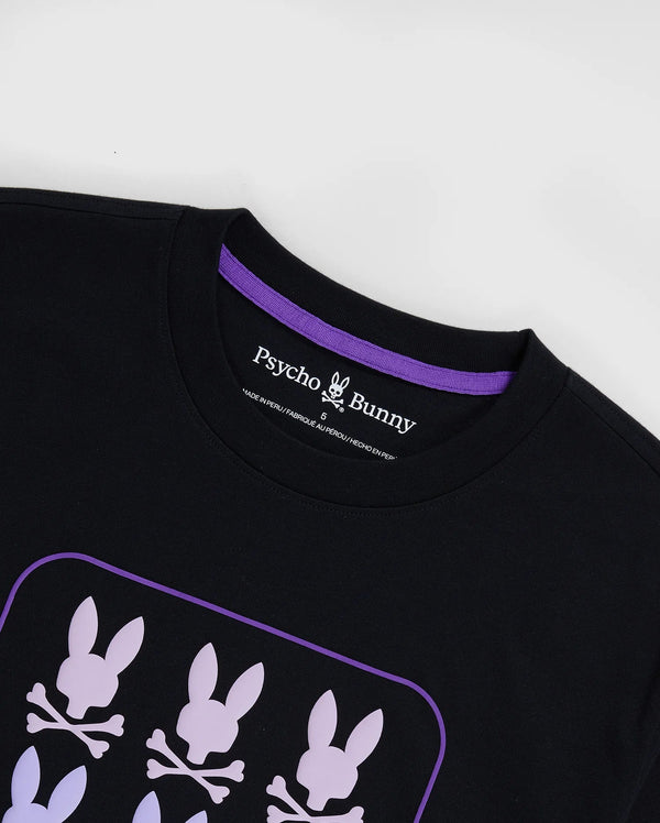 Psycho bunny (Men's black barker graphic t-shirt)