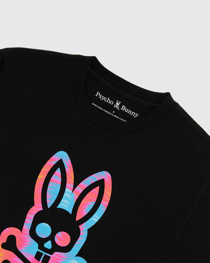 Psycho bunny (Men's black montgomery graphic t-shirt)