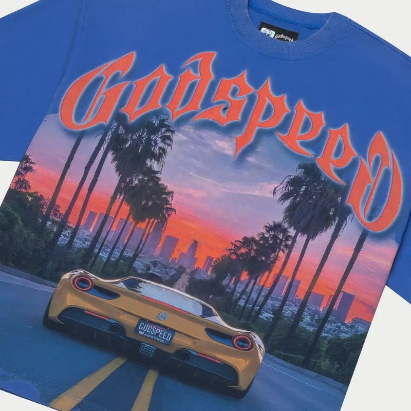 Godspeed Sunset BLVD T-shirt Royal Blue