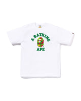 Bape STA Camo College Tee White X Green