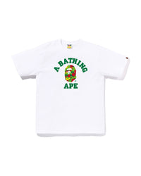 Bape STA Camo College Tee White X Green