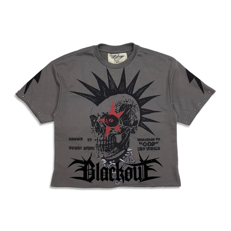 BKYS Born to Tour Cropped T-Shirt – Gray