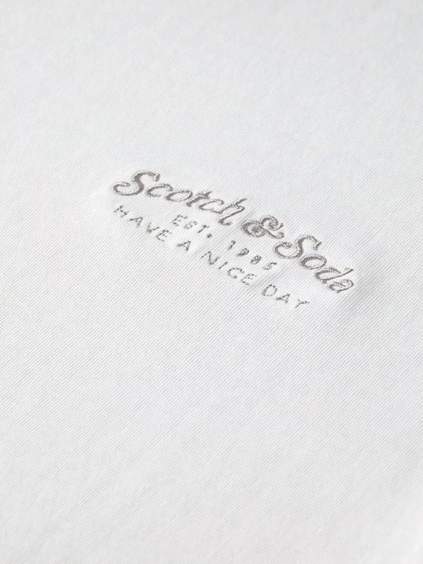 Scotch & Soda (Garment dye chest artwork t-shirt)
