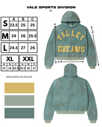 Vale Forever Bank Zip Up Hoodie Green