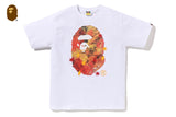 Japan Autumn Photo Ape Head Tee White