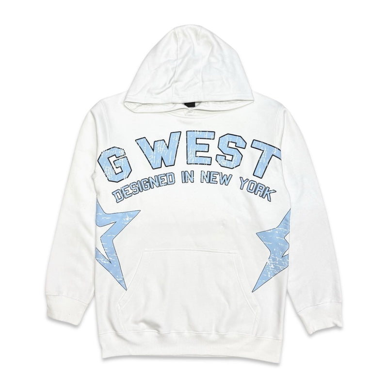 G West Arch logo hoodie white