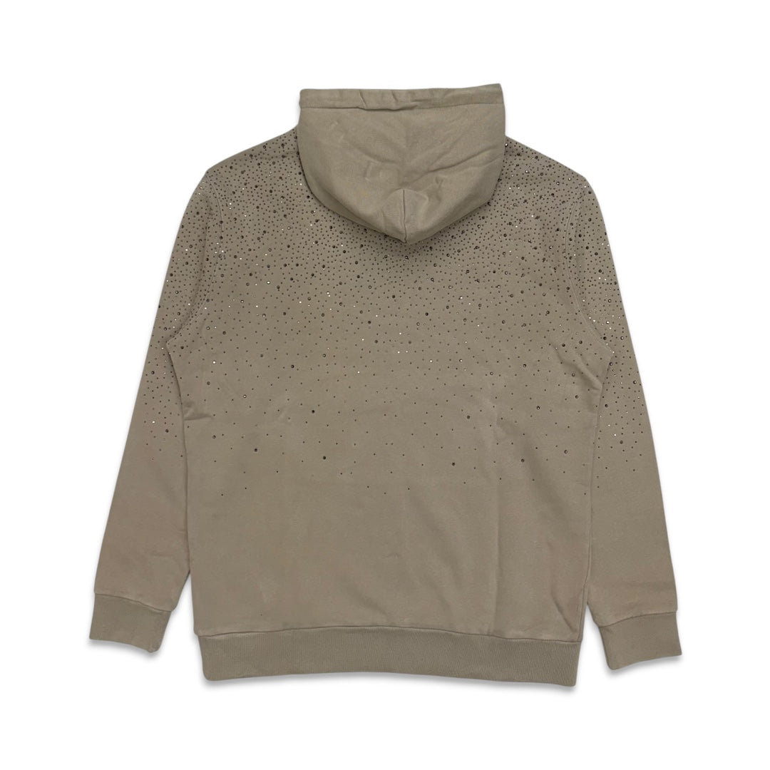 Reelistik Nyc Logo Diamond Hoodie Tan