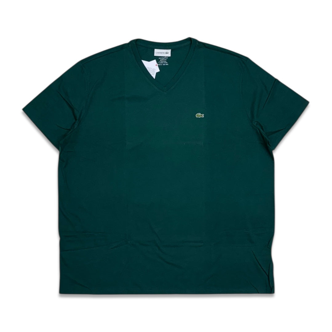 Lacoste Men's v-neck pima cotton t-shirt green-gfs TH6710-51-GFS