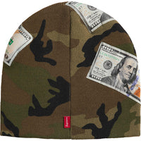 Supreme Money Beanie Woodland Camo