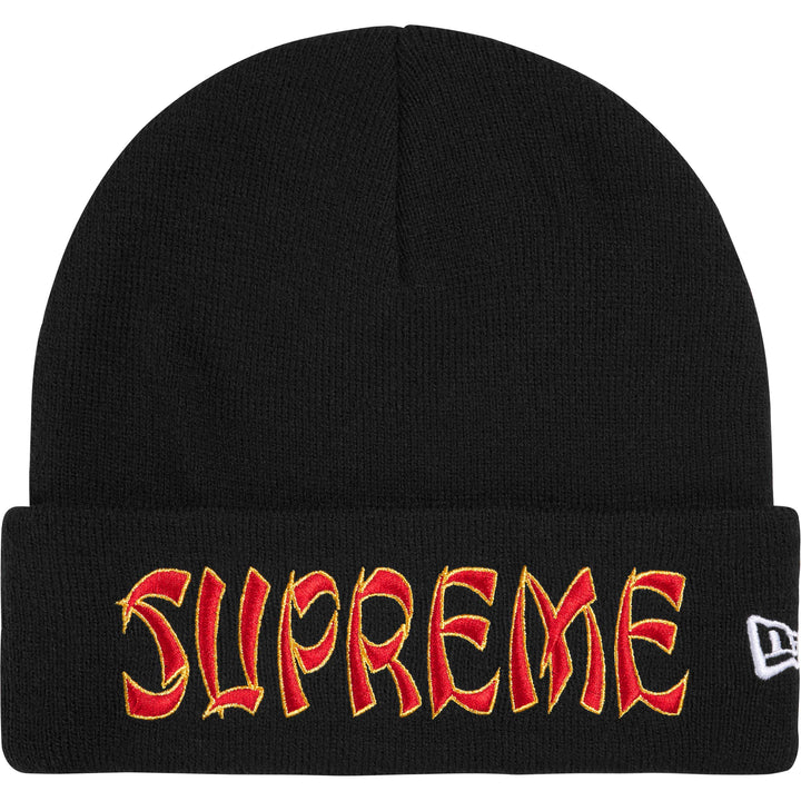 Supreme / New Era Action Beanie Black