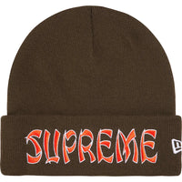 Supreme / New Era Action Beanie Brown