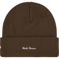 Supreme / New Era Action Beanie Brown
