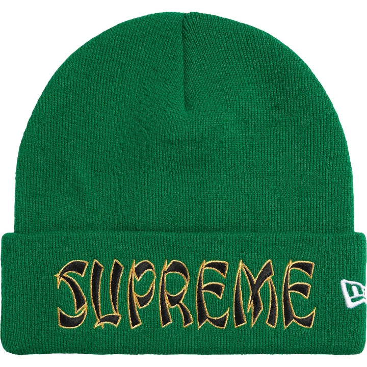 Supreme / New Era Action Beanie Green