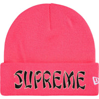 Supreme / New Era Action Beanie Pink