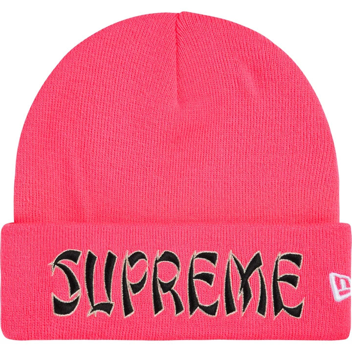 Supreme / New Era Action Beanie Pink