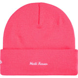 Supreme / New Era Action Beanie Pink