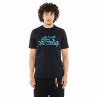 Cult of individuality Heavyweight Crew Neck Tee "Bubble Logo" in Black