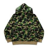 Bape ABC Camo Polyester Relaxed Fit Shark Full Zip Hoodie Green