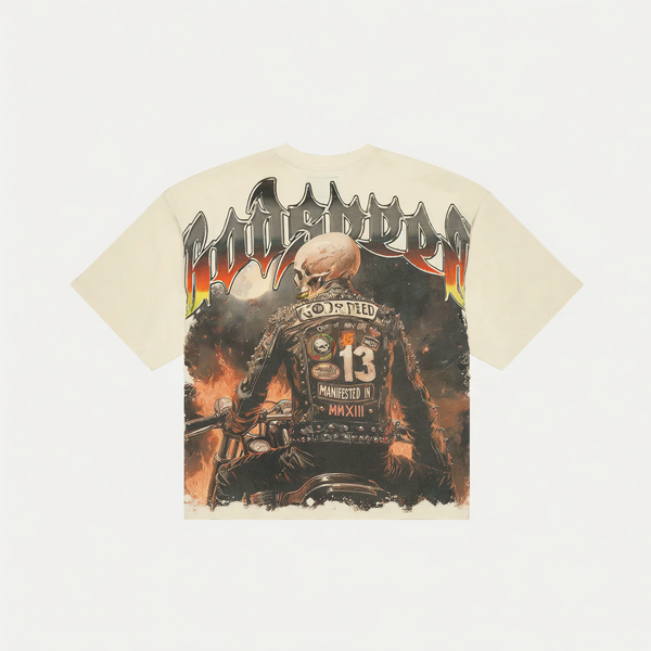 Godspeed Biker Nation Tee Bone