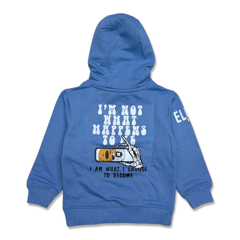 Elite denim kids blue 'I'm what i choose to become hoodie