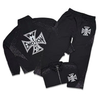 Mixed Emotion Nylon Classic Tracksuit Black