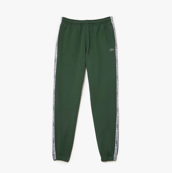 Lacoste (Men’s dark green logo stripe sweat pant)