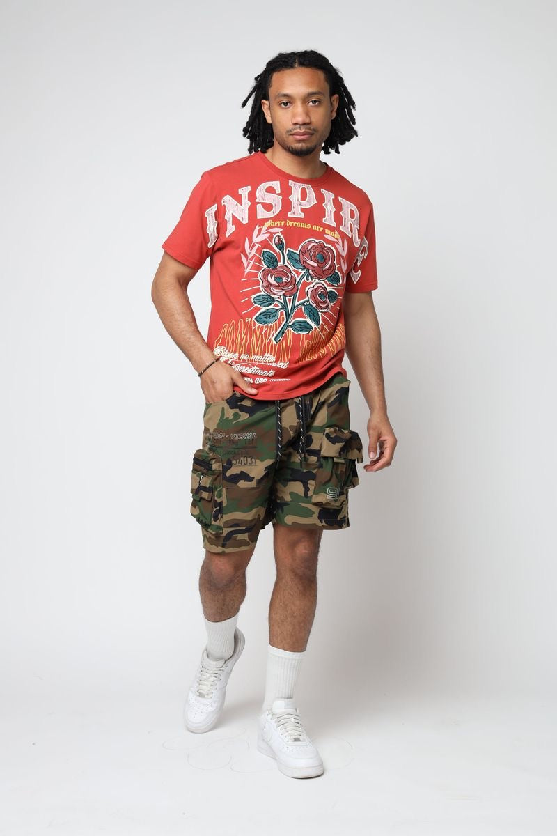Smoke Rise Utility cargo short - wood camo