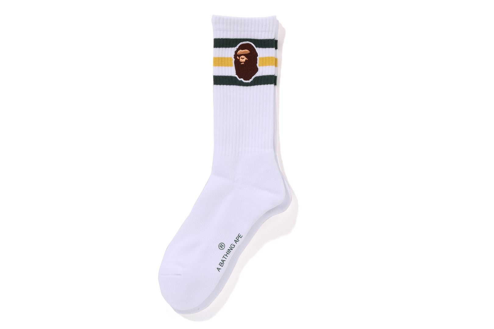 Bape Ape Head Socks White