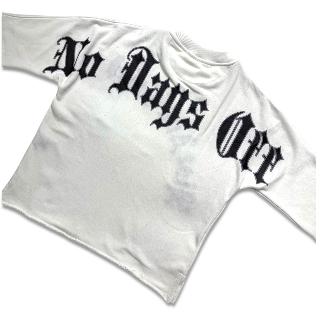 Focus Men's Rise & Grind Crop Tee – White