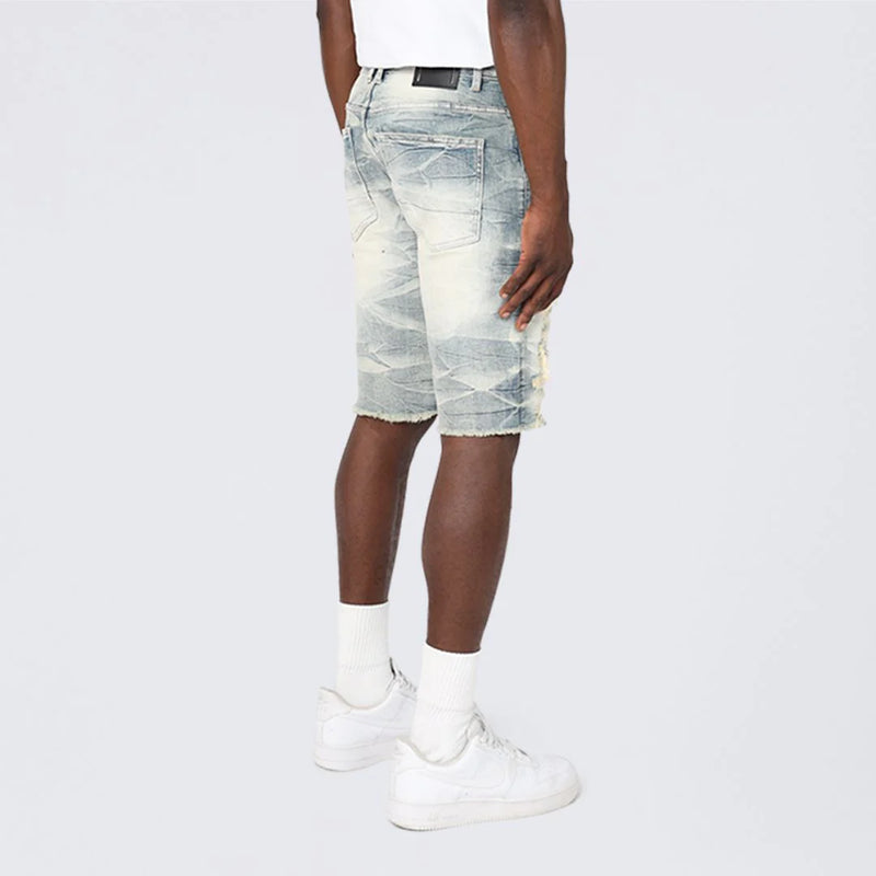 Smoke Rise 12" Essential Slim Jean Shorts – Alpine Blue