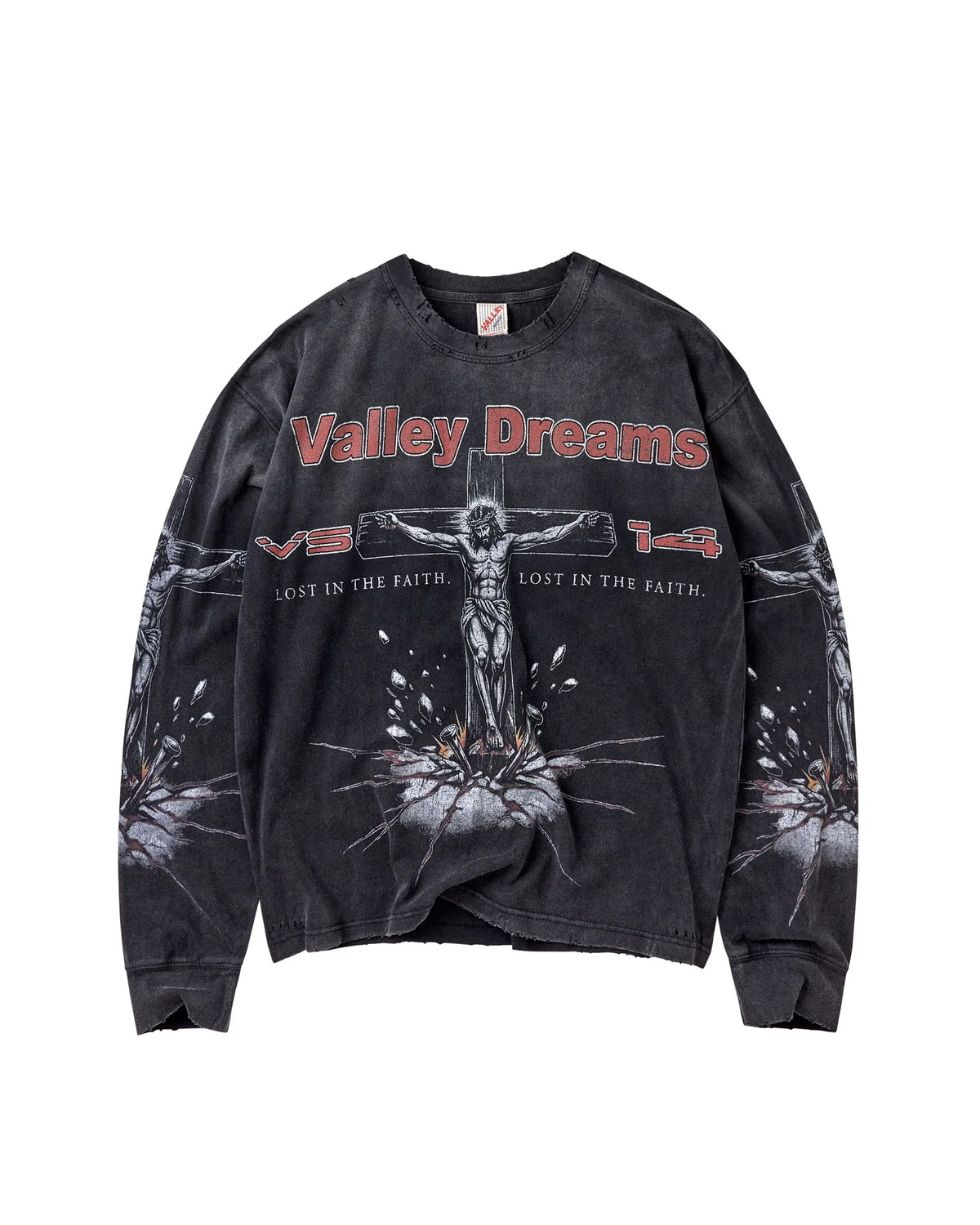 Vale Forever Concrete Cross L/S Tee Black