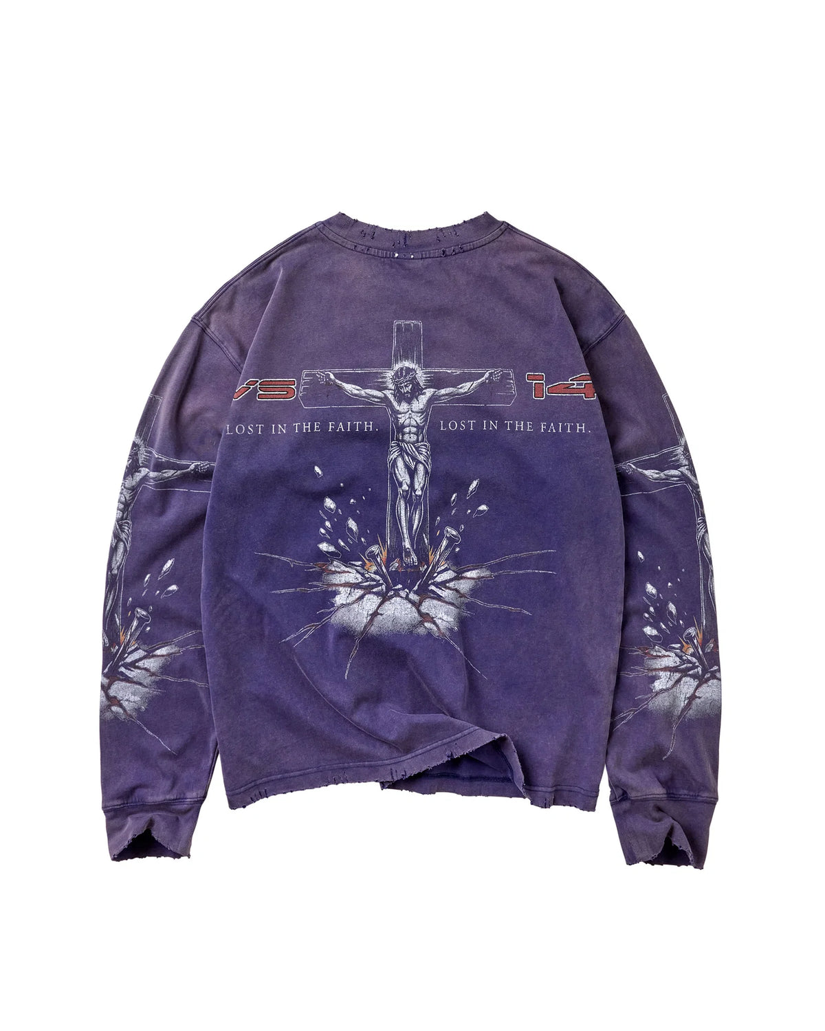 Vale Forever Concrete Cross L/S Tee Blue