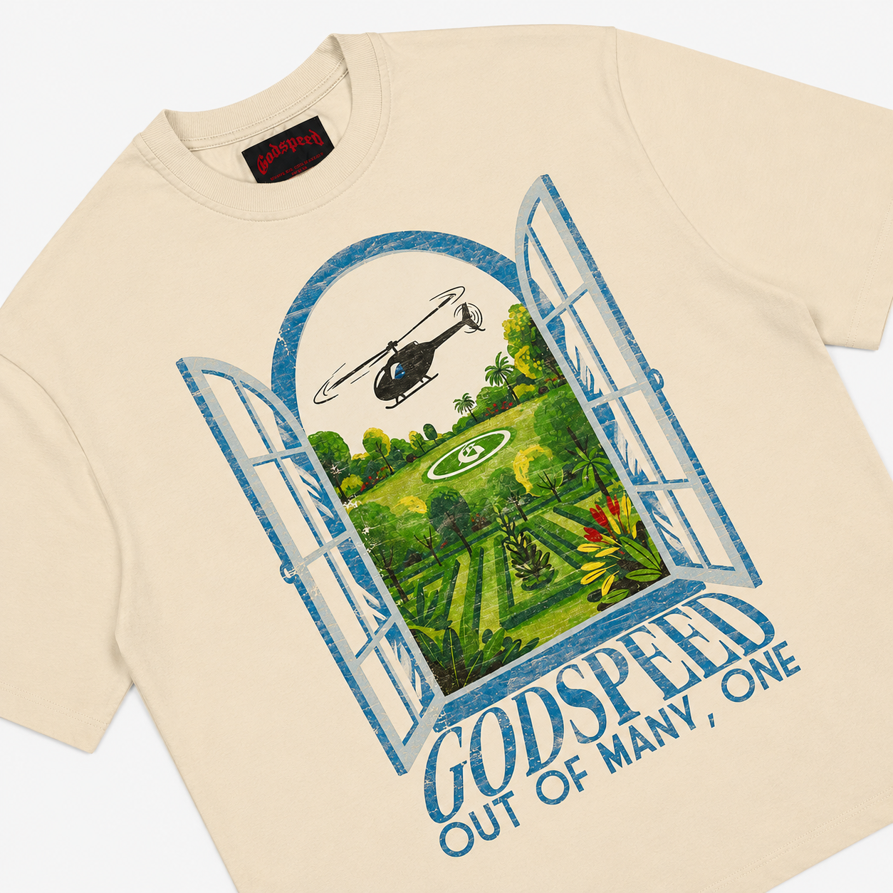 Godspeed Helipad Dreams Tee Bone – VIP Clothing Stores