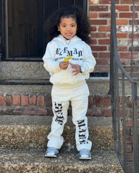 Focus kids light grey 'Self made stacked jogging set