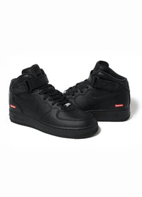 Nike Supreme x Air Force 1 Mid 'Box Logo - Triple Black' 2024